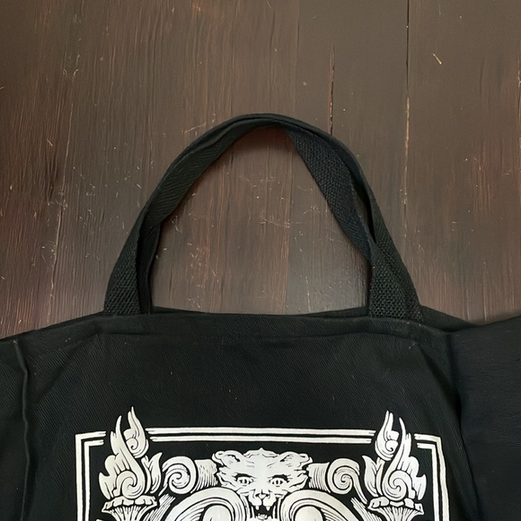 Bundle of 3 Mcmenamins Brewery Cotton Canvas Travel Tote Bags In Black & Natural - Picture 5 of 9